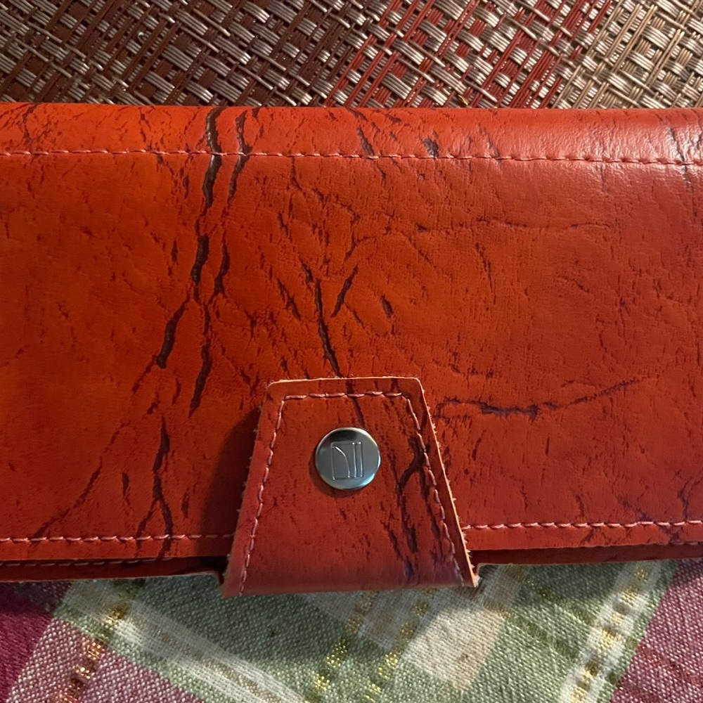 Couch Handmade Red Leather Wallet
